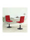 Hocker Bar mit Rückenlehne & Höhenverstellbar Bordeaux 2Stück 40x52x102.5-124.5cm