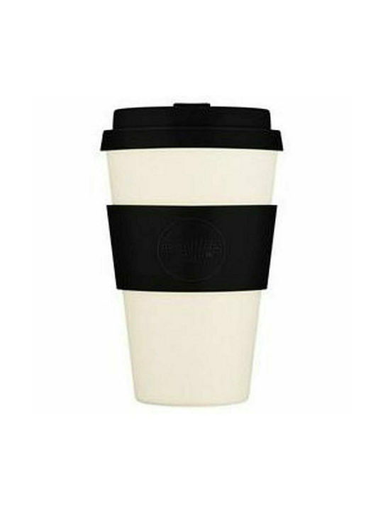 Ecoffee Cup Mug Plastic with Lid Black 400ml