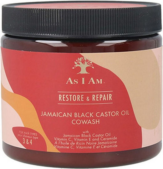 As I Am Restore & Repair Jamaican Black Castor Conditioner Αναδόμησης/Θρέψης για Όλους τους Τύπους Μαλλιών 454gr