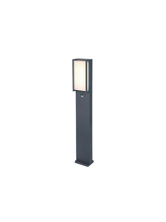 Lutec Qubo Φωτιστικό Κολωνάκι LED Εξωτερικού Χώρου 16W με Θερμό Λευκό Φως IP54 Μαύρο