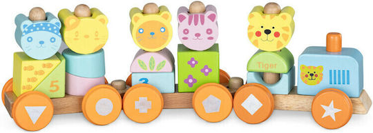 Navaris Vehicle Train made of Wood for 18++ Months