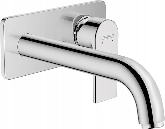 Hansgrohe Vernis Shape Built-in Mixer & Spout Set for for Bathroom Sink 1 Exit Silver