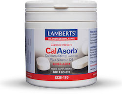 Lamberts Maximum Strength CalAsorb Calcium (as Citrate) Plus Vitamin D3 800mg Lamberts Maximum Strength CalAsorb Calcium (as Citrate) Plus Vitamin D3 800mg