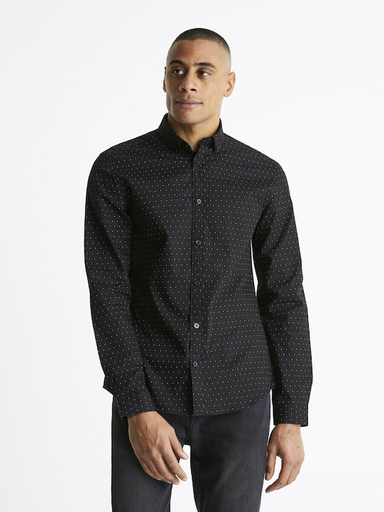 Celio Long-sleeved Shirt Black