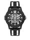 GC Watches Men's Watch 48mm Chronograph Battery with Rubber Strap Black / White