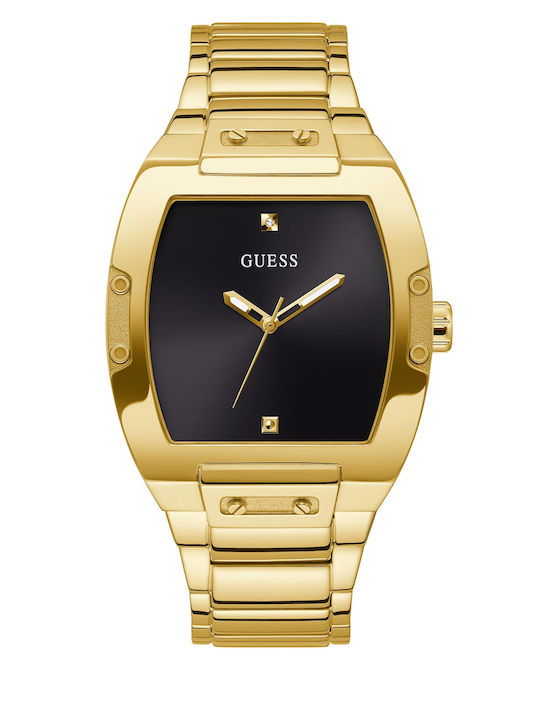 GC Watches Ανδρικό Ρολόι 43mm Μπαταρίας με Χρυσό Μεταλλικό Μπρασελέ