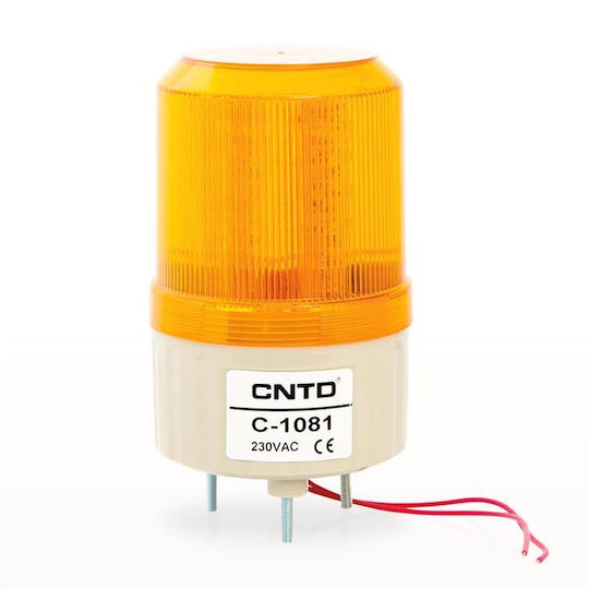 Cntd C-1101 Far de Sistem de Alarmă cu Galben LED Lumină 24V 8.5x16cm
