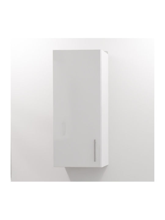 Glamour Wall Cabinet White High Gloss L30xW72xH30cm