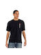 Edwin Kamifuji T-shirt Bărbătesc cu Mânecă Scurtă Negru