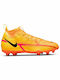 Nike Παιδικά Ποδοσφαιρικά Παπούτσια Phantom με Τάπες και Καλτσάκι Πορτοκαλί