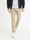 Celio Tocharles Men's Trousers Chino in Slim Fit Beige