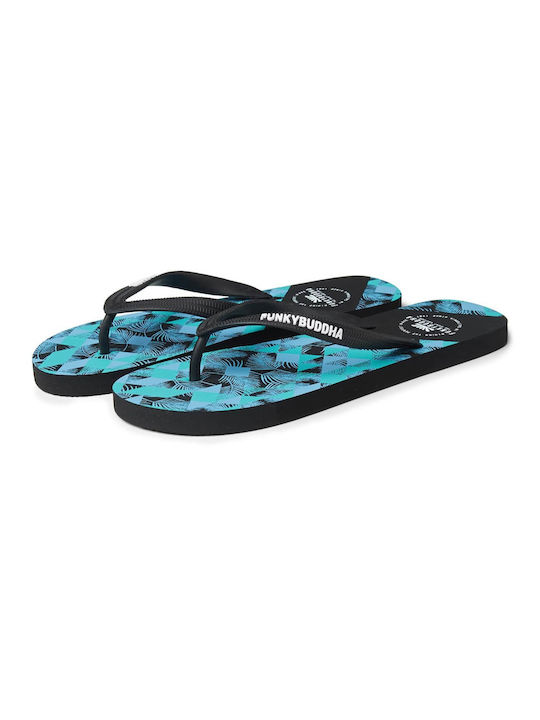 Funky Buddha Men's Flip Flops Black/Blue