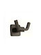 Venezia River 2181302 Double Wall-Mounted Bathroom Hook Black