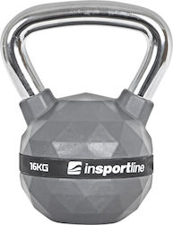 inSPORTline Gray Rubber Kettlebell 16kg