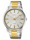 Casio Herrenuhr 40mm Batterie mit Metallarmband