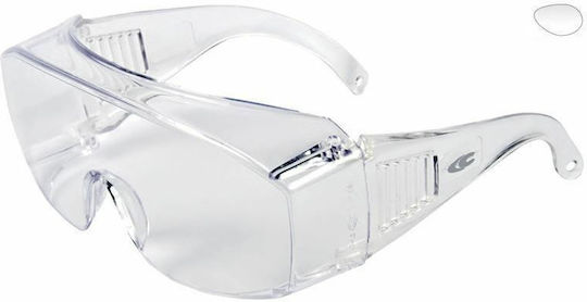 Cofra Overcare Safety Glasses for Protection with Transparent Lenses E011-B100