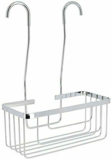 Стенен Рафтове За Баня Inox 25x13x35см Сребрист