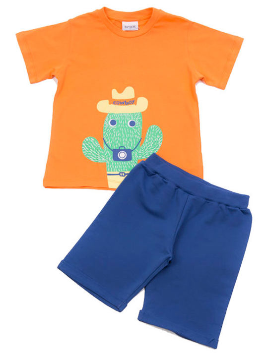 Trax Kids Set with Shorts Summer 2pcs Orange