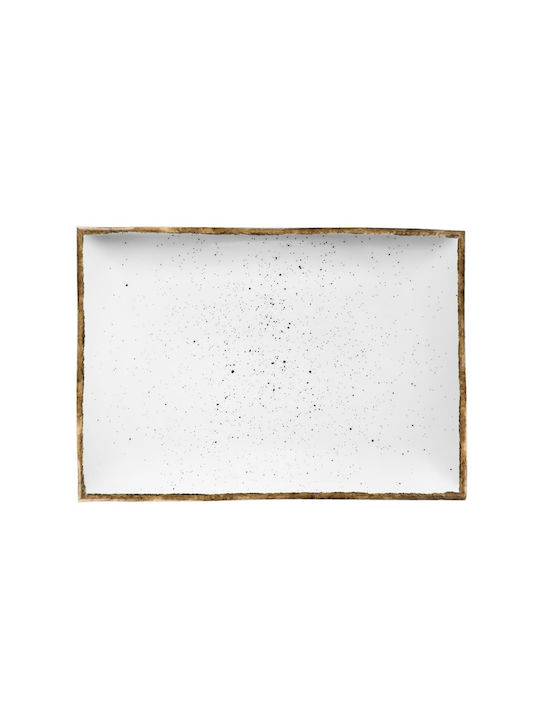 Lukanda 360 Serving Platter Rectangular made of Porcelain White 36x24cm