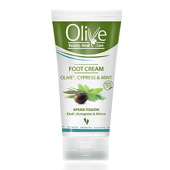 Minoan Life Olive Cypress & Mint Moisturizing Foot Cream 30ml