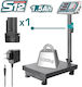 Total Electronic with Column with Maximum Weight Capacity of 100kg and Division 20gr