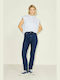 Jack & Jones Ψηλόμεσο Γυναικείο Jean Παντελόνι σε Slim Εφαρμογή Dark Blue Denim