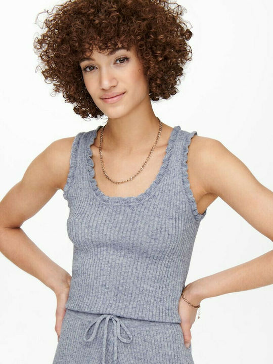 Only Women's Summer Blouse Sleeveless Gray