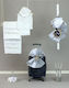 O nounos Baptism Set with Hot Air Balloon Theme