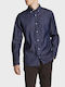 Jack & Jones Men's Shirt Long Sleeve Denim Navy Blue