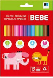 Watercolor Pen Triangular Bebe Set 12 Colours Watercolor Pen Triangular Bebe Set 12 Colours