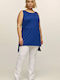 Bodymove Women's Athletic Blouse Sleeveless Blue