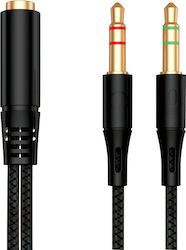 Leewello 3.5mm Jack Cable 3.5mm Male - 3.5mm Female Black 0.2m YPX-031 Leewello 3.5mm Jack Cable 3.5mm Male - 3.5mm Female Black 0.2m YPX-031