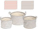 Zaros Set dekorative Körbe mit Griffen Blue/Grey/Red 3Stück
