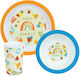 Ango Feeding Set Fruity's made of Plastic Multicolour 3pcs
