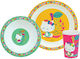 Ango Feeding Set Hello Kitty made of Plastic Multicolour 3pcs
