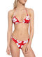 Be Icon Crossed Bikini Τριγωνάκι Κόκκινο