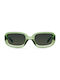 Meller Bio Dashi Women's Sunglasses with Green Plastic Frame and Green Polarized Lens BIO-D-GREENOLI