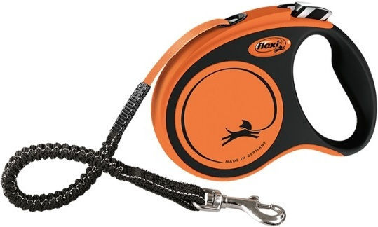 Flexi Πτυσσόμενο Λουρί/Οδηγός Σκύλου Ιμάντας Xtreme Medium σε Πορτοκαλί χρώμα 5m έως 25kg