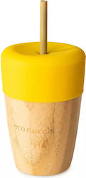 Eco Rascals Baby Cup Simple made of Bamboo Yellow 210ml for 12m+m+