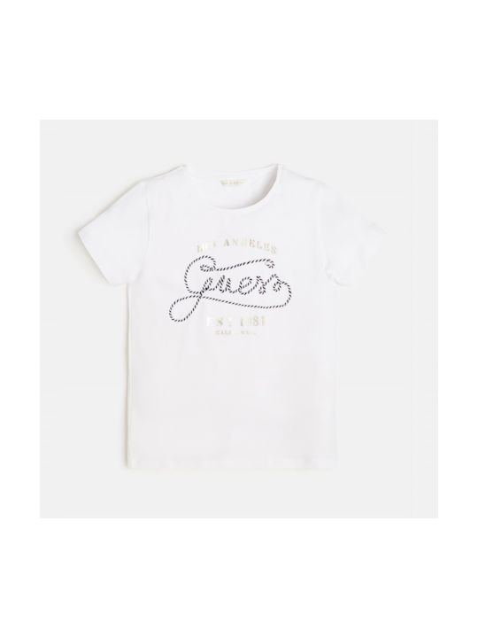 Guess Tricou pentru copii Alb