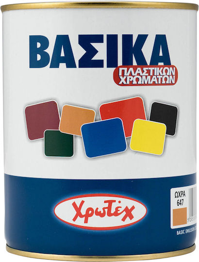 Χρωτέχ Βασικό Πλαστικό Χρώμα Ακρυλικό για Εξωτερική Χρήση 647 200ml