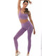 Fenny Instruire Colanti de femei Cropped Colanti Talie inalta Violet