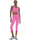 Women's Capri Training Legging High Waisted Dark Pink
