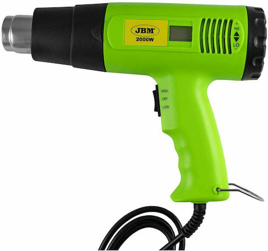 JBM 53162 Пистолет за горещ въздух 2000W с регулиране на температурата до 600°C