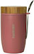 Boobam Δοχείο Φαγητού Inox Θερμός Ροζ 500ml