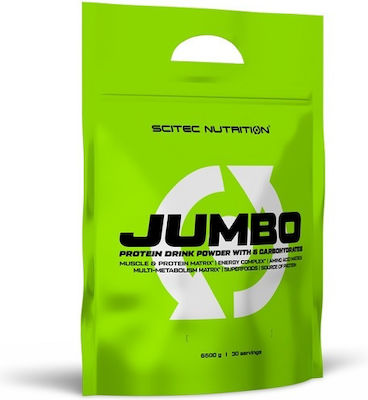 Scitec Nutrition Jumbo Drink Powder With 6 Carbohydrates with Flavor Strawberry 6.6kg