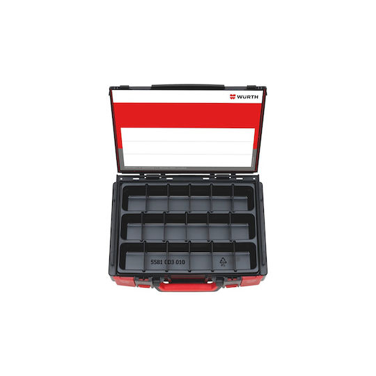 Wurth Orsy Tool Compartment Organiser 18 Slot Black 37x27x8.5cm