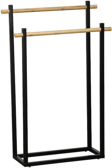 Doppelter Badezimmerhaken 53x82cm Schwarze