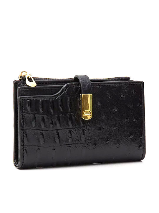 Large Women's Wallet Classic Black Croco