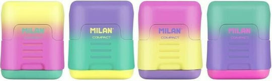 Milan Compact Sunset Πλαστική Διπλή Ξύστρα (Διάφορα Χρώματα) 1τμχ